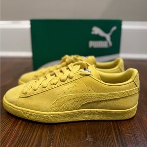 Puma Suede Love Marathon Sneakers, Court Yellow